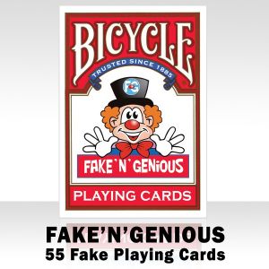 Jeu de cartes Bicycle pour magie pour enfants : FAKE 'N' Genious