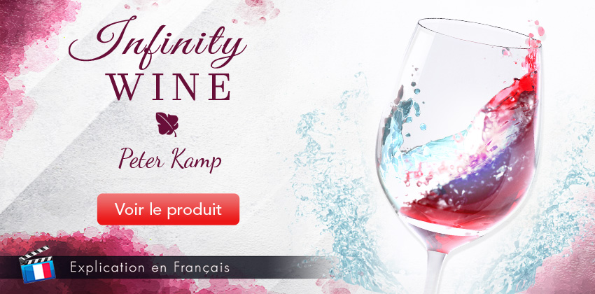 Transformez de l'eau en vin à volonté avec Infinity Wine